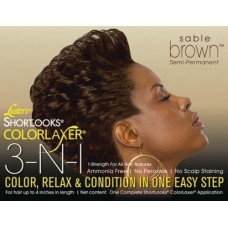 Pink ShortLooks Color Relaxer Kit Brown
