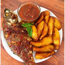 Plantain with Tilapia